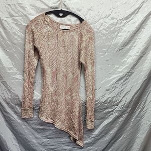 Intrigue Rayon Silk Knit  golden silk knit Top Pastel Juniors Large